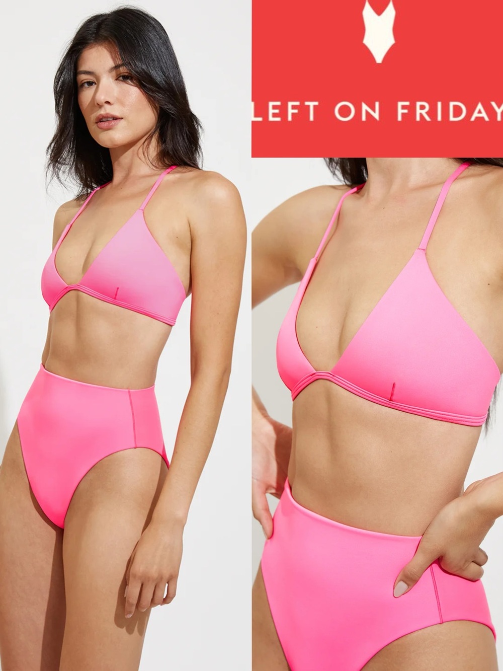 Left On Friday Hi Hi Bottom
HIGH RISE, HIGH CUT LEG, MEDIUM BUM size medium
